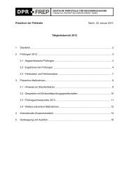 Tätigkeitsbericht 2012 - Deutsche Prüfstelle für Rechnungslegung ...