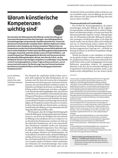 Kunst, Kultur, Erwachsenen- bildung