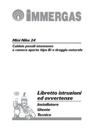 immergas mini nike istruzioni