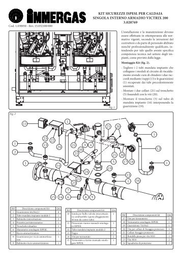 Scarica il libretto istruzioni kit sicurezze ISPESL per caldaia singola ...