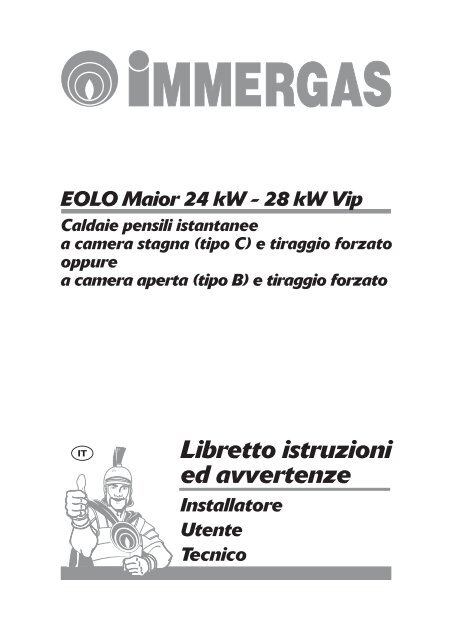 Libretto istruzioni EOLO Maior 24-28 kW Vip (.pdf)