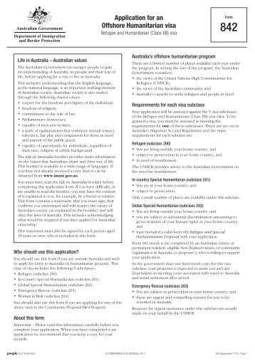 1418 - Application for a Visitor visa - Sponsored Family ...