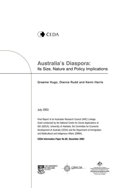 Australia's Diaspora: - Department of Immigration & Citizenship