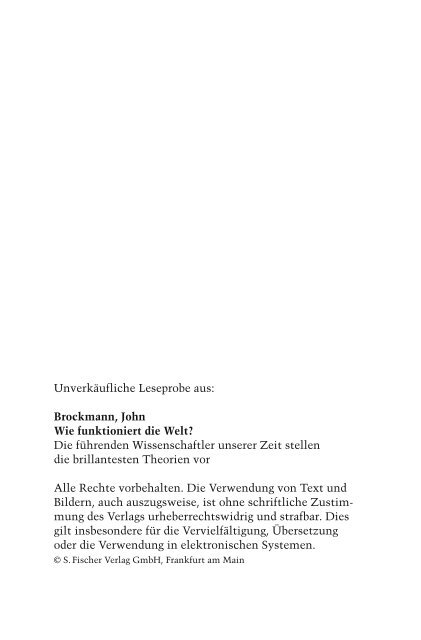 Leseprobe PDF - S. Fischer Verlag