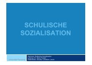 SCHULISCHE SOZIALISATION - Dr. Hans Toman