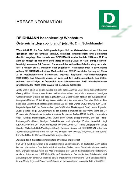 Deichmann-Gruppe weiter auf Wachstumskurs