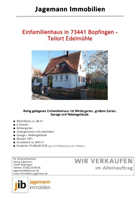 Jagemann Immobilien Wir Verkaufen Georg Jagemann