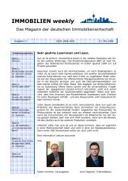 Immobilien weekly Ausgabe 17 vom 27 Mai 2009 - Degewo