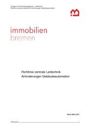 Richtlinie zentrale Leittechnik Anforderungen GebÃ¤udeautomation