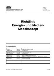 Richtlinie Energie- und Medien- Messkonzept - Immobilien - ETH ...