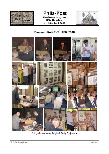 Phila-Post - Briefmarkensammler-Verein Kevelaer eV