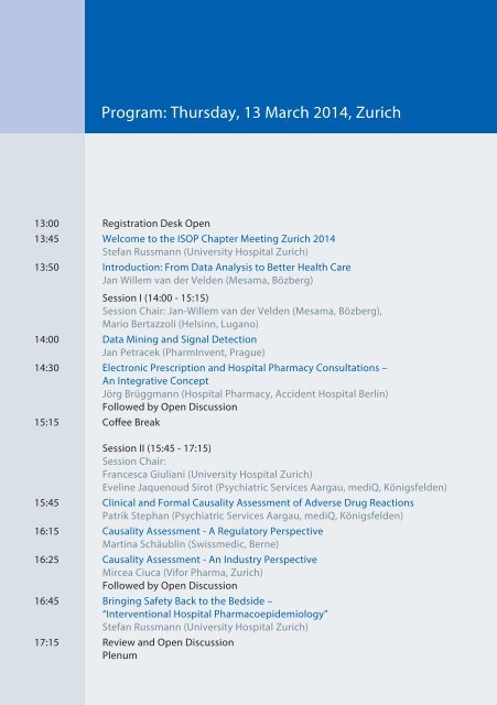 From Data Analysis to Better Health Care - Fortbildung