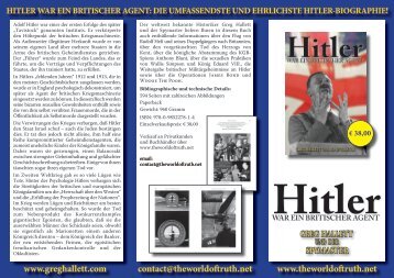 Hitler war ein Britischer Agent - Hitler was a British Agent