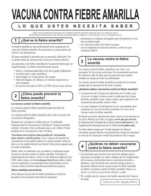 Fiebre duracion tiempo amarilla contra la de de vacuna la
