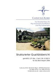 Strukturierter Qualitätsbericht - Caduceus Klinik