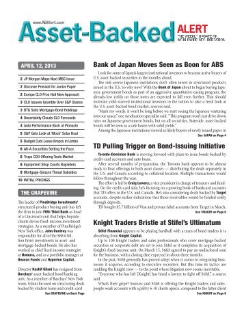 Asset-Backed Alert - IMN