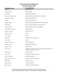 Post-Conference Delegate List Summit on Brazilian ABS - IMN