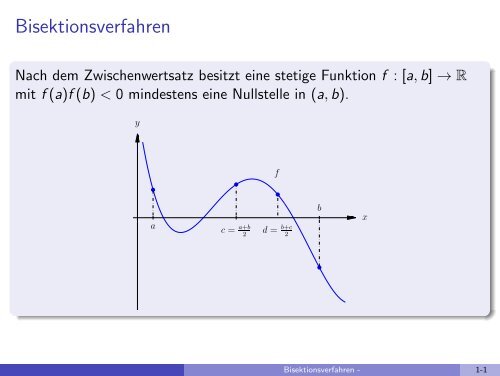 Bisektionsverfahren - imng