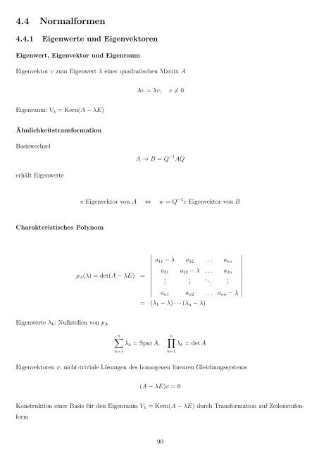 Eigenwerte und Eigenvektoren - imng