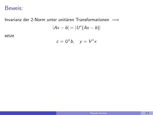 Pseudo-Inverse - imng