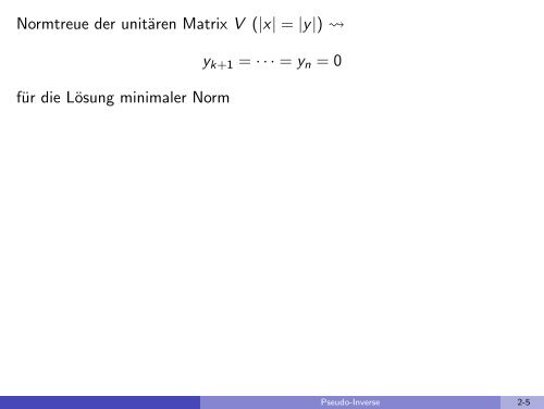 Pseudo-Inverse - imng