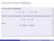 Komposition linearer Abbildungen - imng