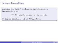 Basis aus Eigenvektoren - imng