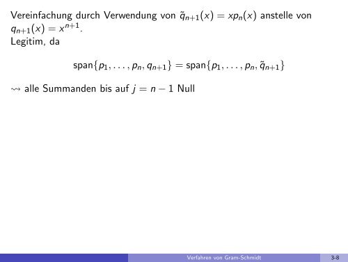 Verfahren von Gram-Schmidt - imng