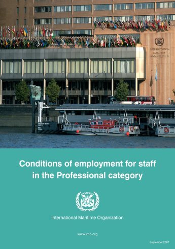 Conditions of employment for staff in the Professional category - IMO