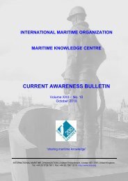 CURRENT AWARENESS BULLETIN - IMO