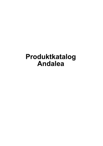 Produktkatalog Andalea