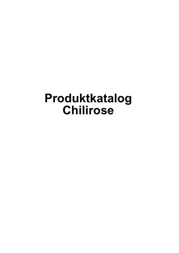 Produktkatalog Chilirose