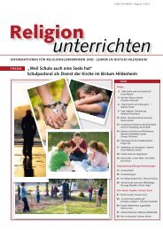 Religion unterrichten August 2/2013 - Bistum Hildesheim