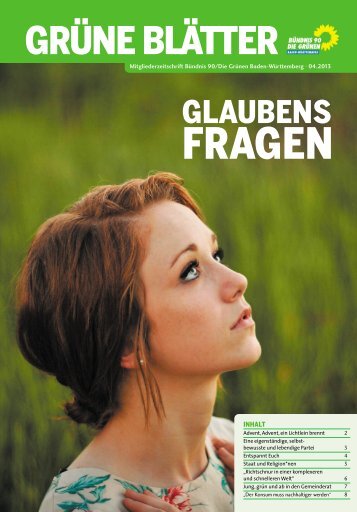 Grüne Blätter 4/13: Glaubensfragen (PDF) - BÜNDNIS 90/DIE ...