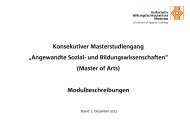 Angewandte Sozial- und Bildungswissenschaften