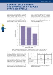 Bending, cold forming, and springback of duplex stainless ... - IMOA