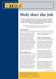 Moly does the Job: Condenser in power plant - IMOA