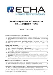 Technical Questions and Answers on C&L NOTIFICATIONS