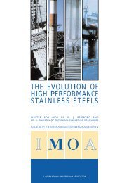 The Evolution of High Performance Stainless Steel - IMOA