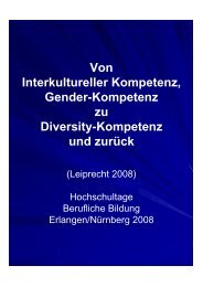 Von Interkultureller Kompetenz, Gender-Kompetenz zu Diversity ...