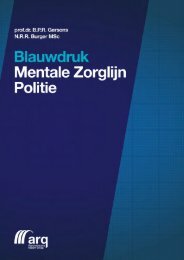 Blauwdruk Mentale Zorglijn Politie - Impact - Arq