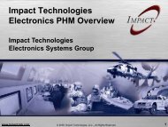 ePHM Overview - Impact Technologies