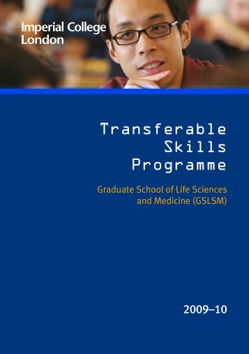 Transferable Skills Programme - Imperial College London