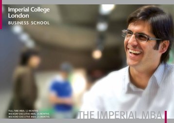The ImperIal mBa - Imperial College London
