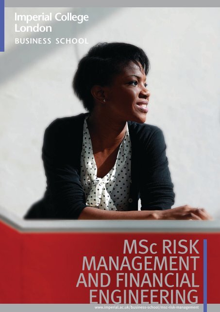 MSc RISK MANAGEMENT AND FINANCIAL ENGINEERING