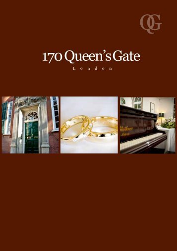 Download the 170 Queen's Gate wedding brochure - Imperial ...