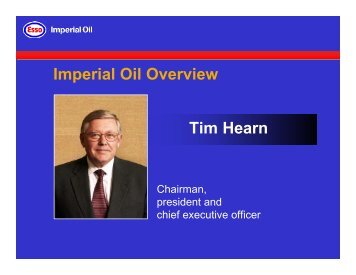 Tim Hearn Imperial Oil Overview