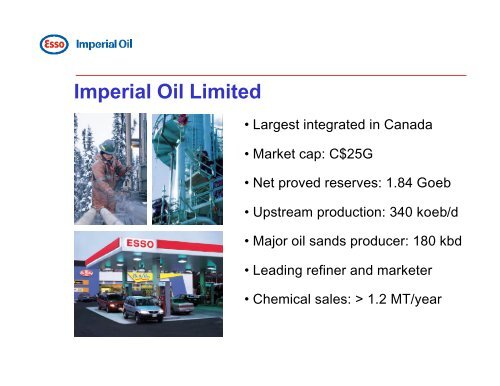 Tim Hearn Imperial Oil Overview