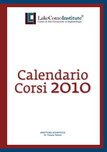 Calendario Corsi 2010 - Implantologia Italia