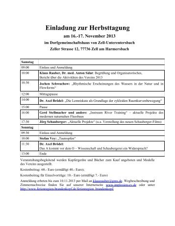 PDF - Weitere InfoÂ´s zur Herbststagung - Implosion.eV